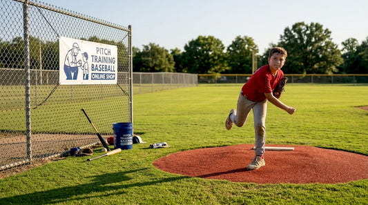 Youth pitcher winds up on local baseball field