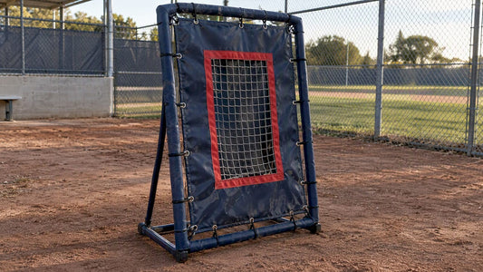 Outdoor youth pitching target showing durable materials