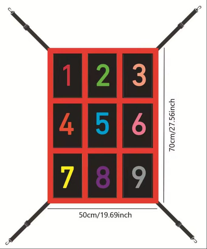 Pitching Target Net with Colorful Strike 9-Zone