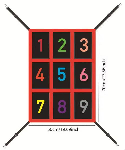 Pitching Target Net with Colorful Strike 9-Zone