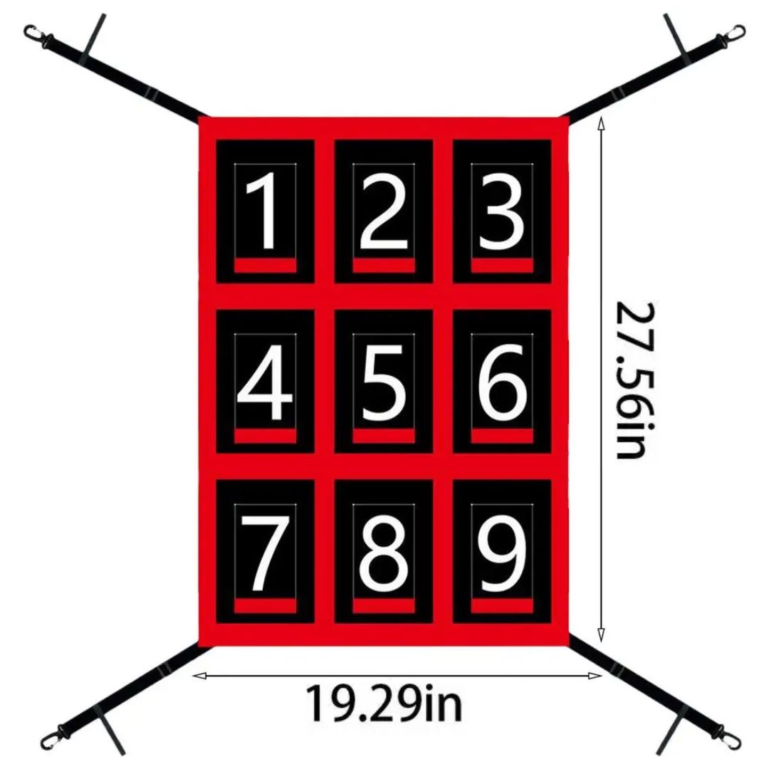 Pitching Target Net with Strike 9-Zone